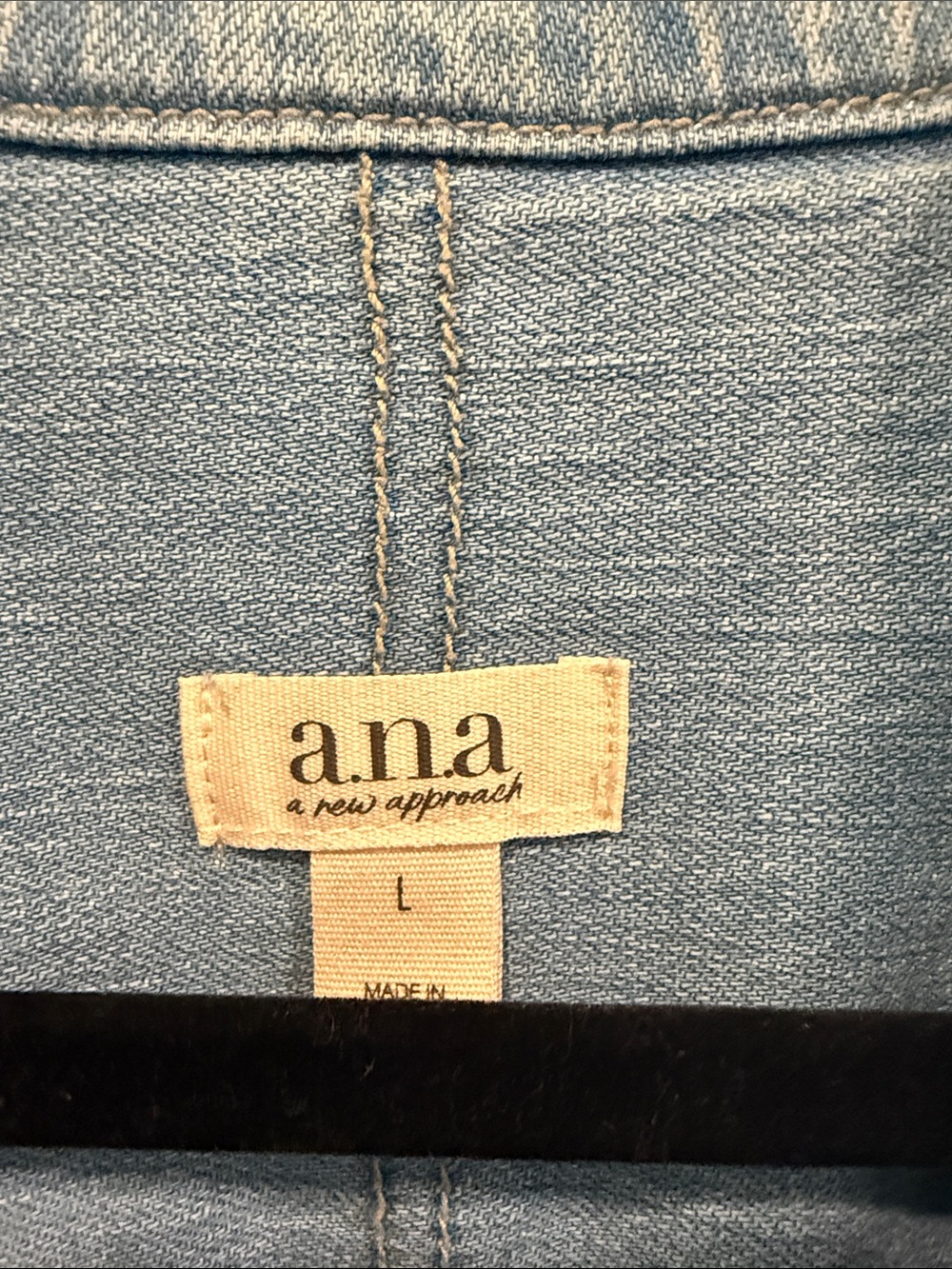 a.n.a Light Blue Denim Oversized Jacket - Picture 2 of 8